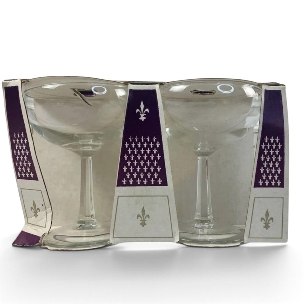 Vintage J.G. Durand Champagne Glasses Set of 4 Made in France 5.75 oz